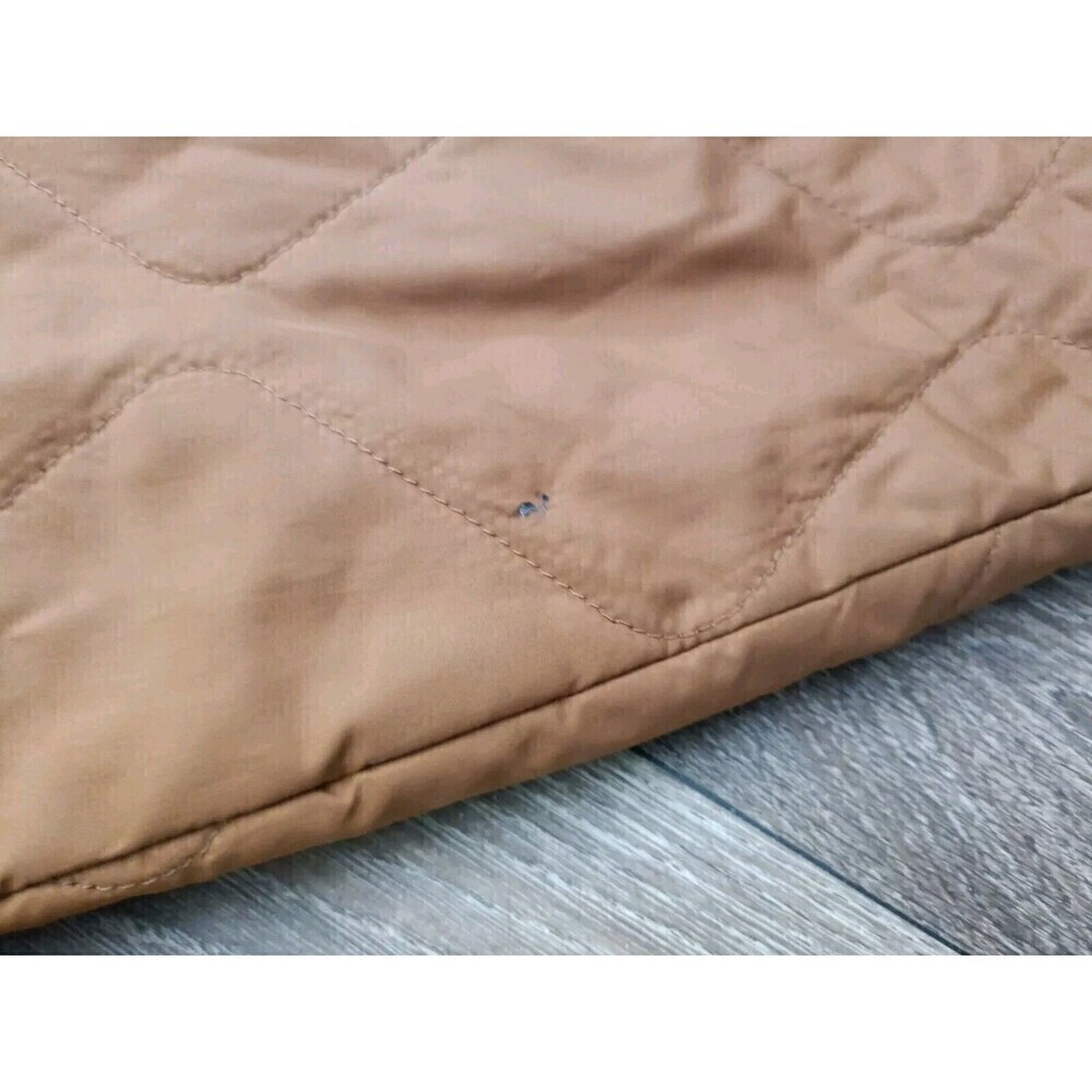 Cozi Puffer Jacket Women Size Large Lightweight Brown Full Zip Bomber Style - Picture 8 of 8
